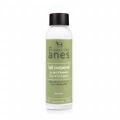 Lait corporel au lait d’ânesse frais et biologique Aloe Vera 250 ml