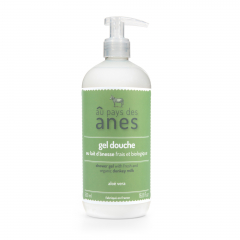 Gel douche au lait d’ânesse frais et biologique Aloe Vera 500 ml