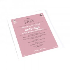 Masque Anti-âge en tissu au lait d\'ânesse biologique 20 ml