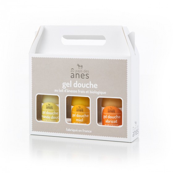 Coffret gels douche limonade Amande douce - Miel - Abricot