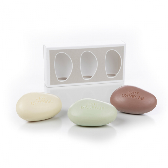Coffret Savons Galets Amande - Aloe Vera - Monoï