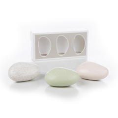 Coffret Savons Galets Aloe Vera - Abricot Exfoliant - Nature