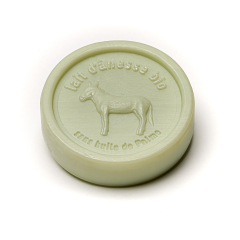 Savon rond sans huile de palme au lait d\'ânesse biologique Aloe Vera 100g