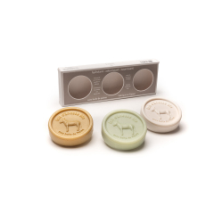 Coffret savons sans huile de palme ronds Nature, Aloe Vera, Karité Au Pays des Ânes