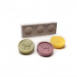 Coffret savons ronds sans huile de palme Verveine exfoliant, Figue, Citron Au Pays des Ânes