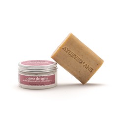 Pack soin : savon ayurved'âne et crème de soin 100 ml