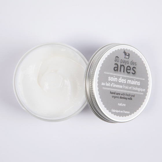 Soin des mains au lait d'ânesse frais et biologique 100 ml