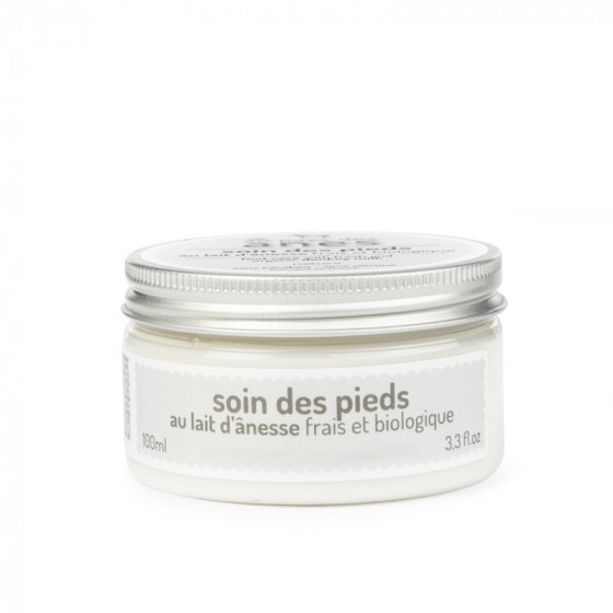 Crème pour les pieds au lait d'ânesse frais et biologique 100 ml