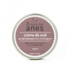 Crème de nuit 100 ml au lait d'ânesse frais et biologique