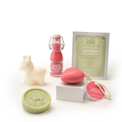 Pack Noël de savons et cosmétiques au lait d'ânesse