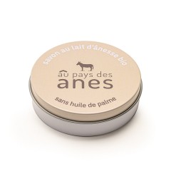 Boite à savon ronde Au Pays des Ânes beige