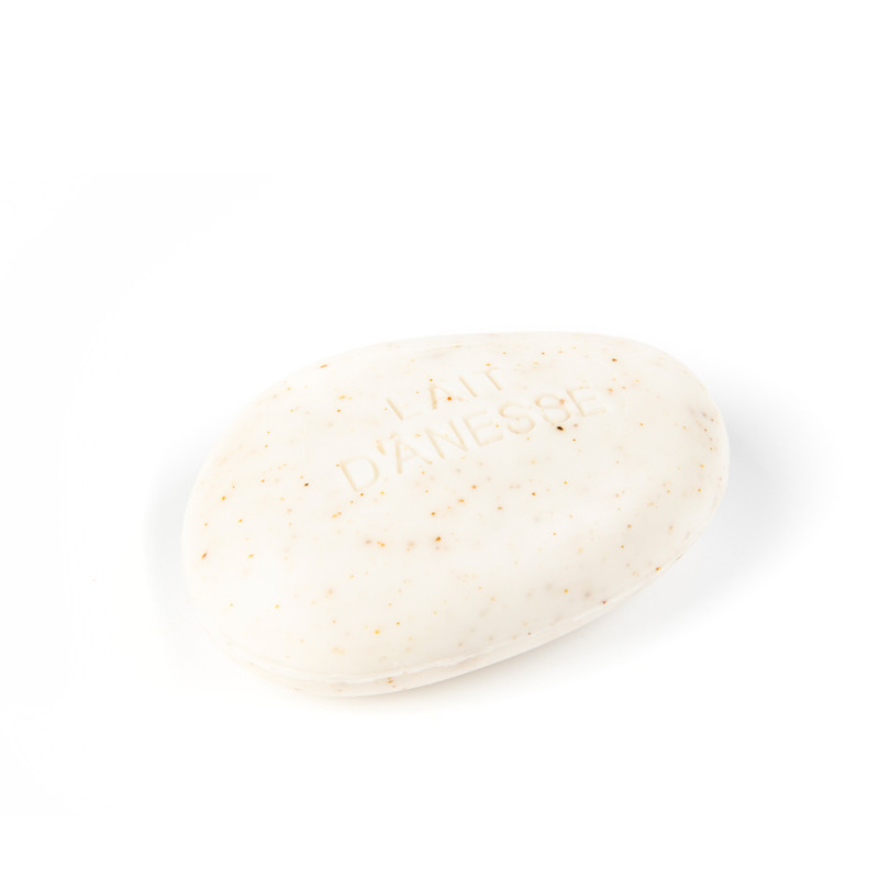 Savon galet au lait d\'ânesse biologique Exfoliant Abricot 150 g