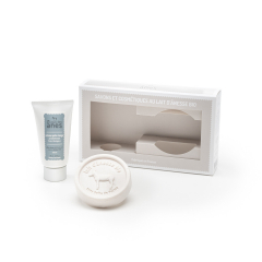 Coffret douceur crème après rasage tube - savon rond Nature
