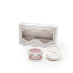 Coffret douceur crème de jour pot - savon rond Nature