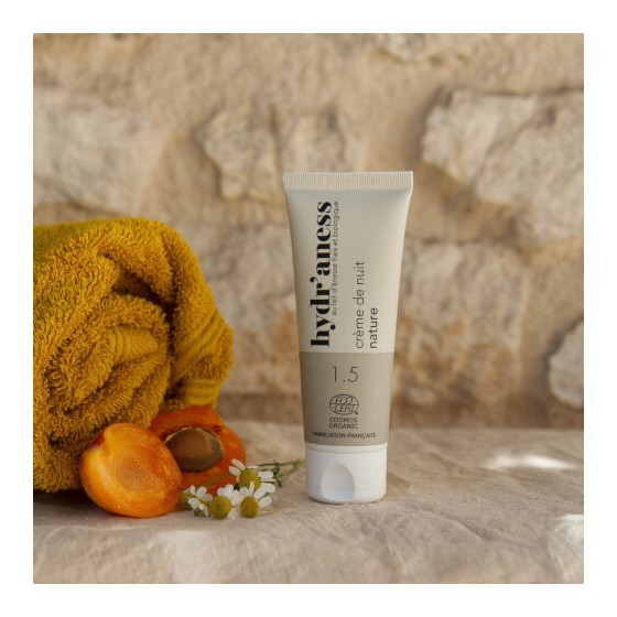 Crème de nuit bio 75ml au lait d’ânesse frais Hydr'aness