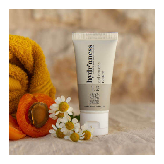 Gel douche bio 30ml format voyage au lait d'ânesse frais Hydr'aness
