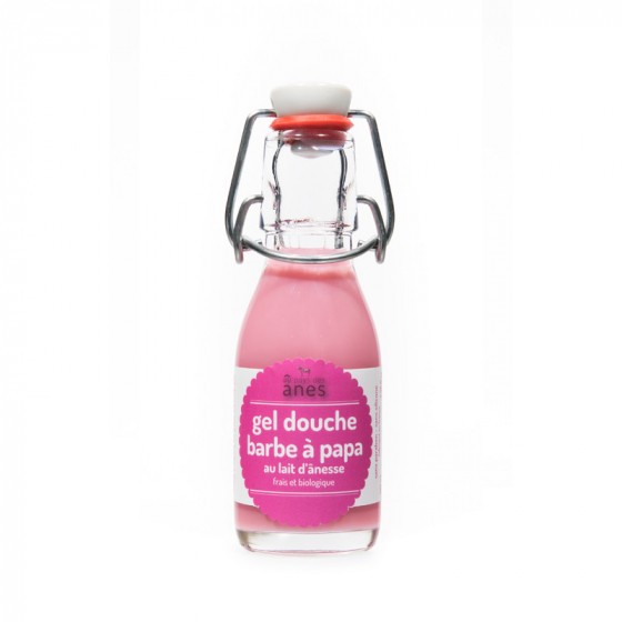 Gel douche limonade au lait d'ânesse frais et biologique Barbe à Papa 100 ml