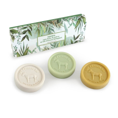 Coffret savons ronds hydratant avec boite cadeau Luxe