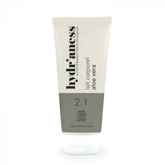Lait corps hydratant aloe vera bio au lait d'ânesse frais 200ml Hydr'aness Lait corps hydratant aloe vera bio au lait d'ânesse frais 200ml Hydr'aness