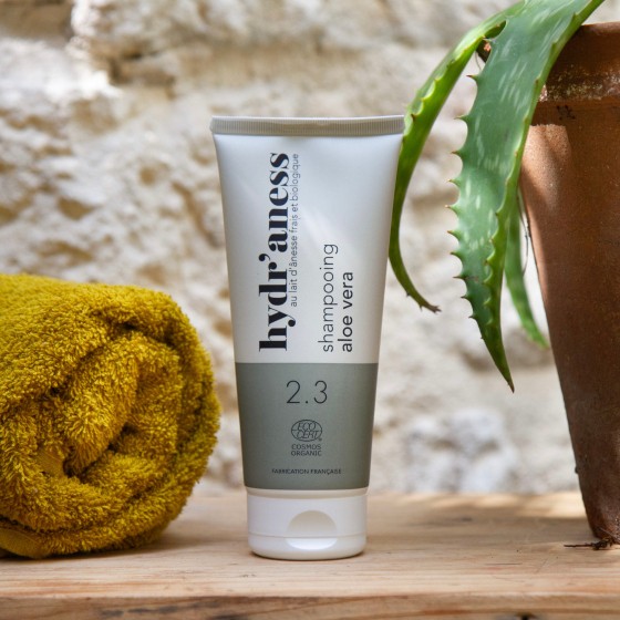 Shampooing aloe vera bio au lait d'ânesse frais Hydr'aness 200 ml