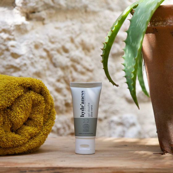 Gel douche bio format voyage aloe vera au lait d'ânesse frais Hydr'aness