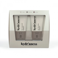 Coffret duo gel douche et lait corps monoï au lait d'ânesse bio Hydr'aness