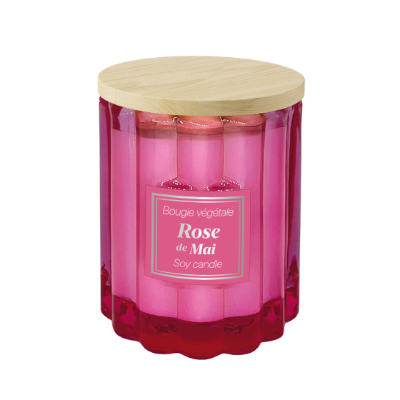 Bougie parfumée à la cire de soja 100g Rose Bougie parfumée à la cire de soja 100g Rose