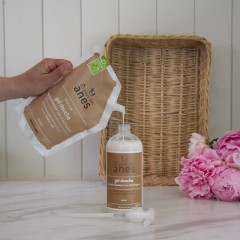 Pack gel douche Monoï au lait d'ânesse bio et son eco recharge 500ml