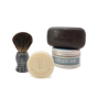 Pack homme : crème après-rasage pot, savon homme, savon à barbe et blaireau