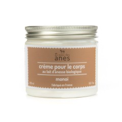 Crème corps au lait d'ânesse bio Monoï 200 ml - Carton de 6