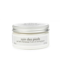 Crème pour les pieds au lait d'ânesse frais et bio 100 ml - Carton de 15