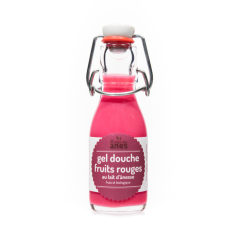 Gel douche limonade au lait d'ânesse frais et bio Fruits Rouges 100 ml - Carton de 14