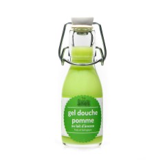 Gel douche limonade au lait d'ânesse frais et bio Pomme 100 ml - Carton de 14