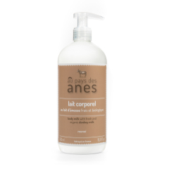 Lait corporel au lait d'ânesse frais et bio Monoï 500 ml - Carton de 9
