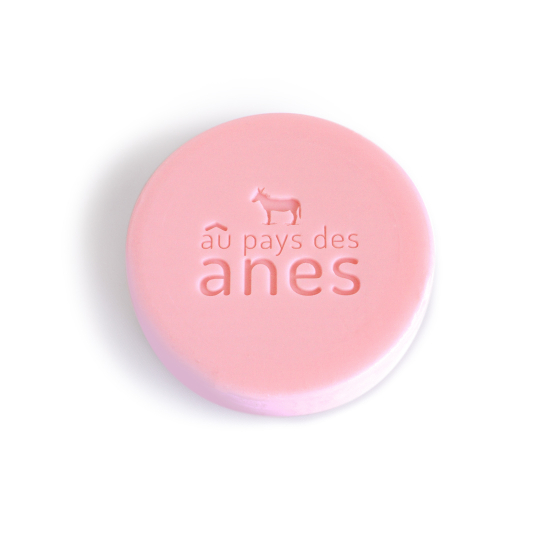 Savon rond sans huile de palme au lait d'ânesse bio Fleur de Cerisier 100g