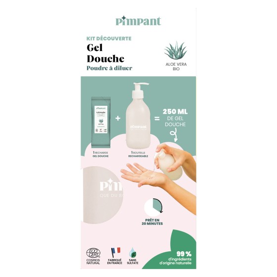 Gel douche en poudre Aloe vera - Kit de découverte