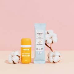 Kit de découverte DU Déodorant en poudre roll-on Fleur de coton