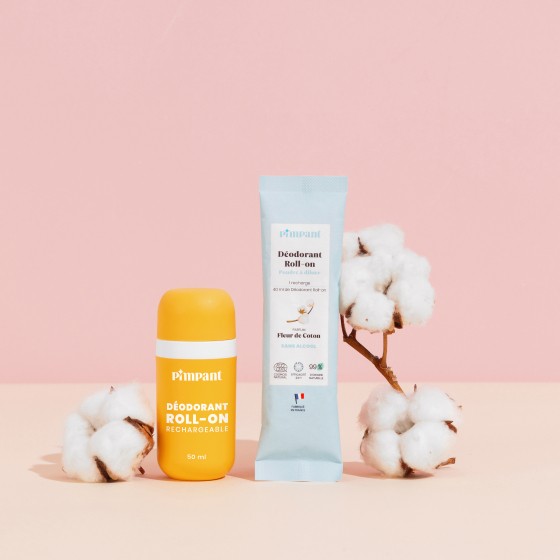 Kit de découverte DU Déodorant en poudre roll-on Fleur de coton
